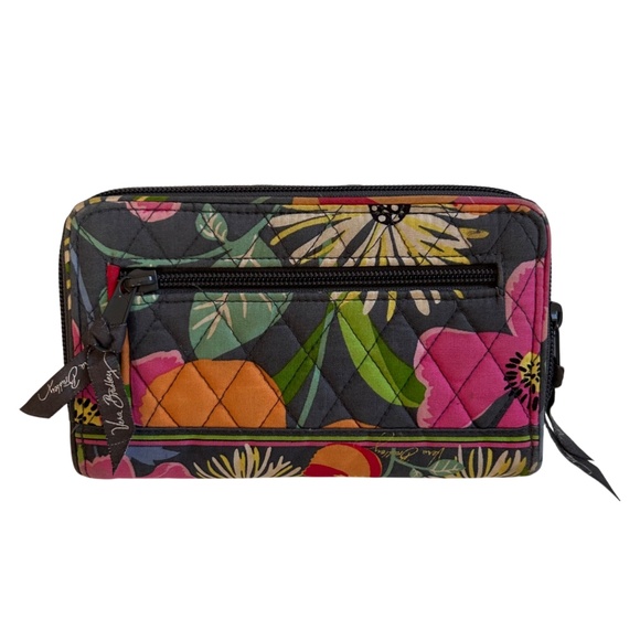 Vera Bradley Quilted Floral Mult Compartment Zipper Wallet - Picture 9 of 11